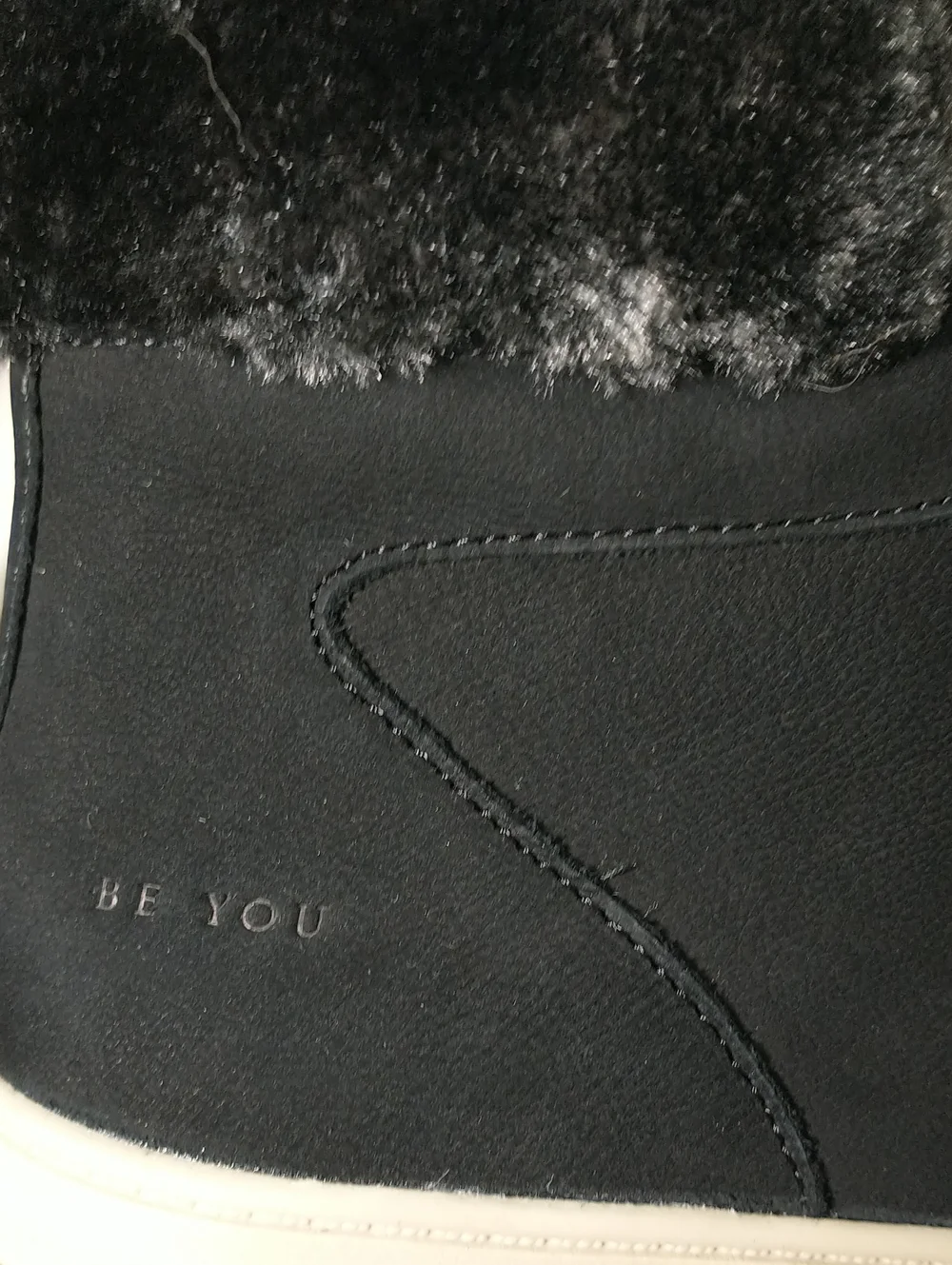 NEW WITH BOX Waterproof Winter Boot, Black/ Gray, Size 6.5, Leather Fabric Upper